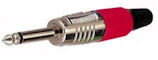 Jack Plug 6,3mm Rood