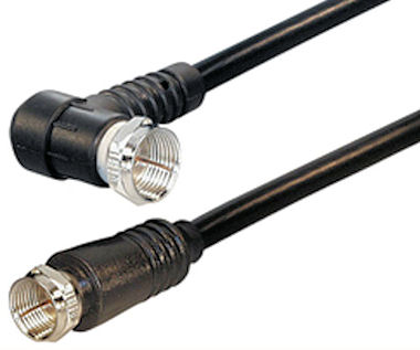 Haakse kabel met F-Connectors