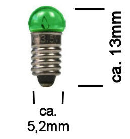 Modelbouw Lampje 3,5V Groen
