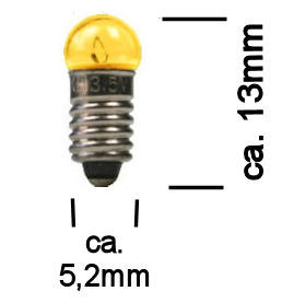 Modelbouw Lampje 3,5V Geel