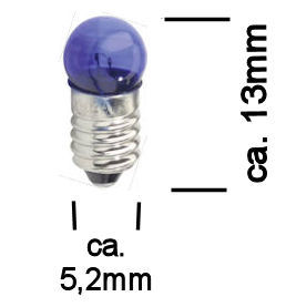 Modelbouw Lampje 3,5V Blauw
